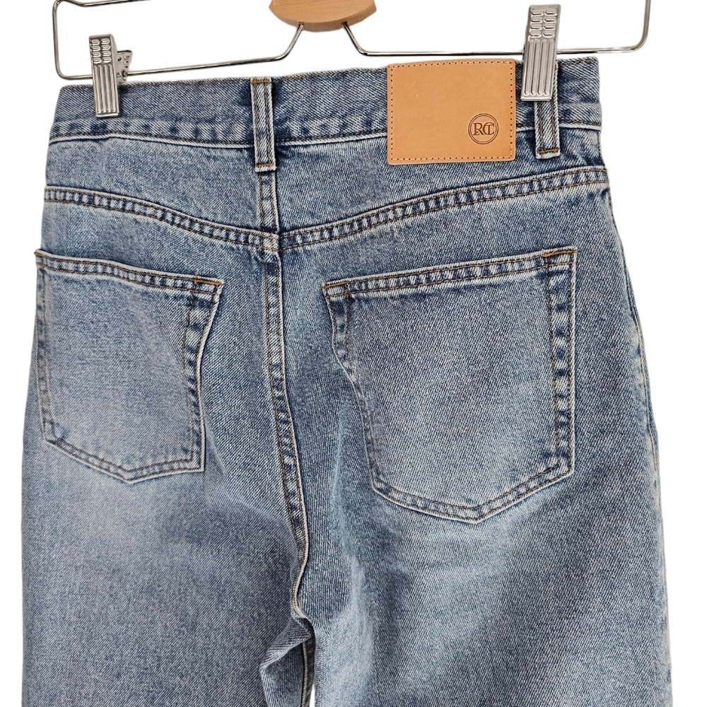 Recto Tapered Jean Light Wash 100% Cotton Japanese Denim Size XS US 26 - Picture 7 of 8